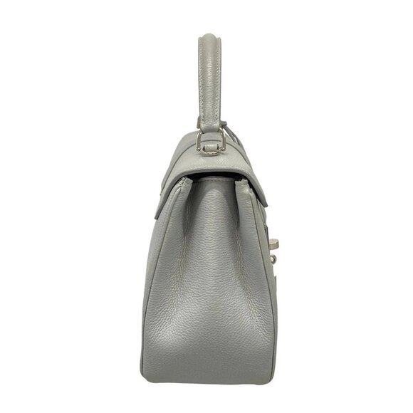CELINE 16 (Sez) Light gray Leather Handbag - Picture 6 of 15